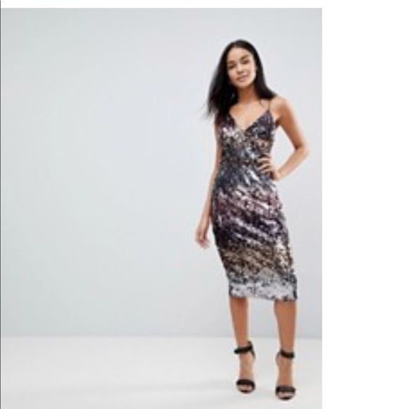 asos club l sequin dress